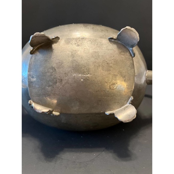 Original Antique Dixon & Son Coffee Footed Teapot Wood Handle 1800s - Picture 7 of 12